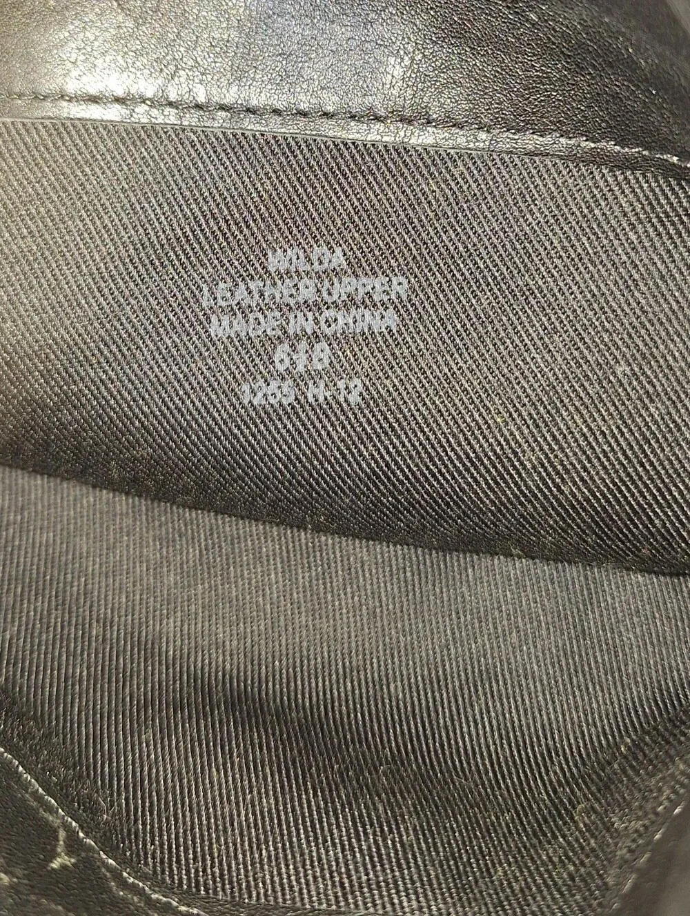 Lauren Ralph Lauren Wilda Black Leather Wedge Knee High Foldover Boots Size 6.5